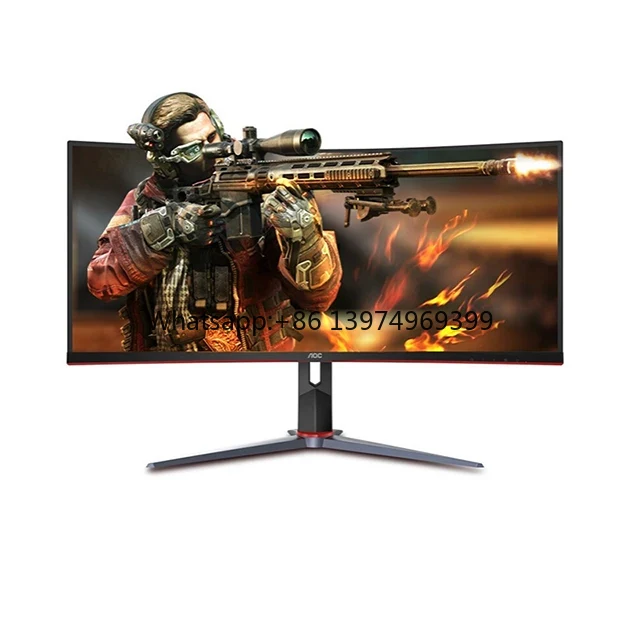 Gaming Monitor Curved - AOC CU34G2X 34 inç Quasi 4K