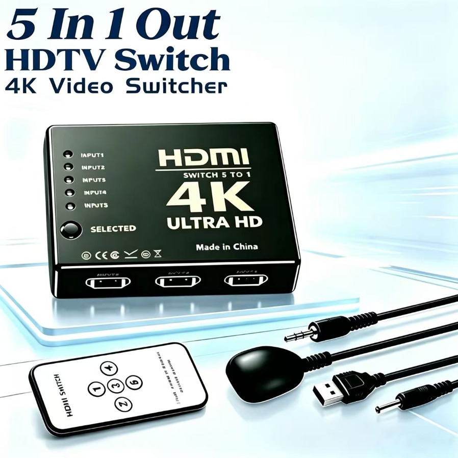 Esports Gaming Hub - 4K HDMI uyumlu Anahtarlayıcı 5 Giriş