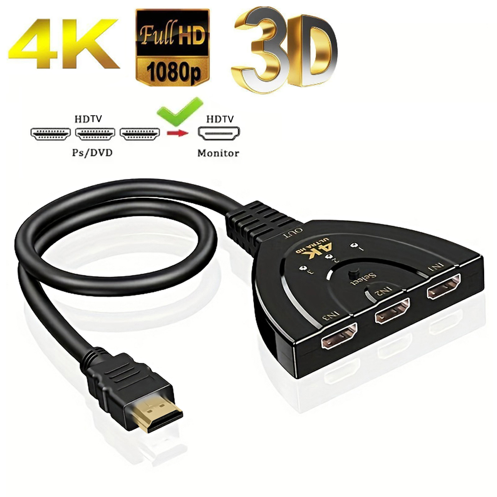 Esports Gaming Hub - 4K*2K 3 Port HDTV uyumlu Anahtar