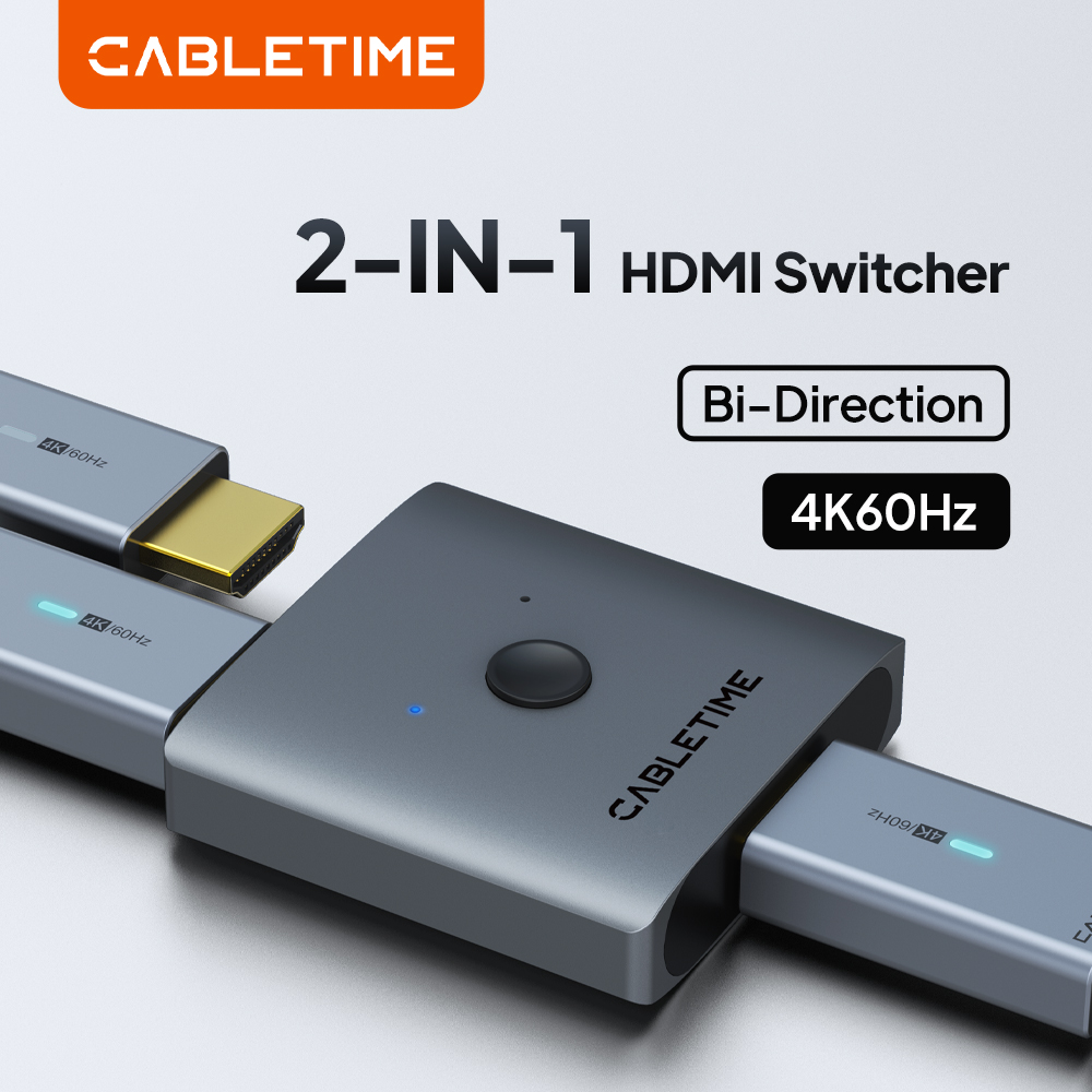 Esports Gaming Hub - CABLETIME HDMI Anahtarı Ayırıcı 4K 2