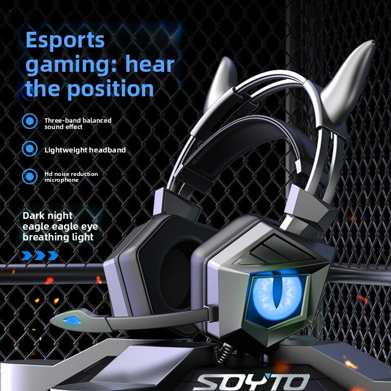 Esports Gaming Bar - Özel Tasarım Kulak Üstü Kablolu Kulaklık,