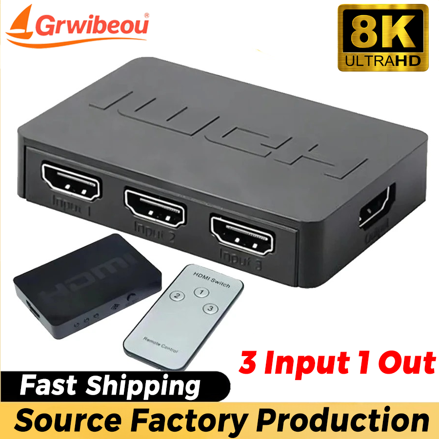 Esports Gaming Hub - 3 Portlu HDMI Uyumlu Anahtarlayıcı 3