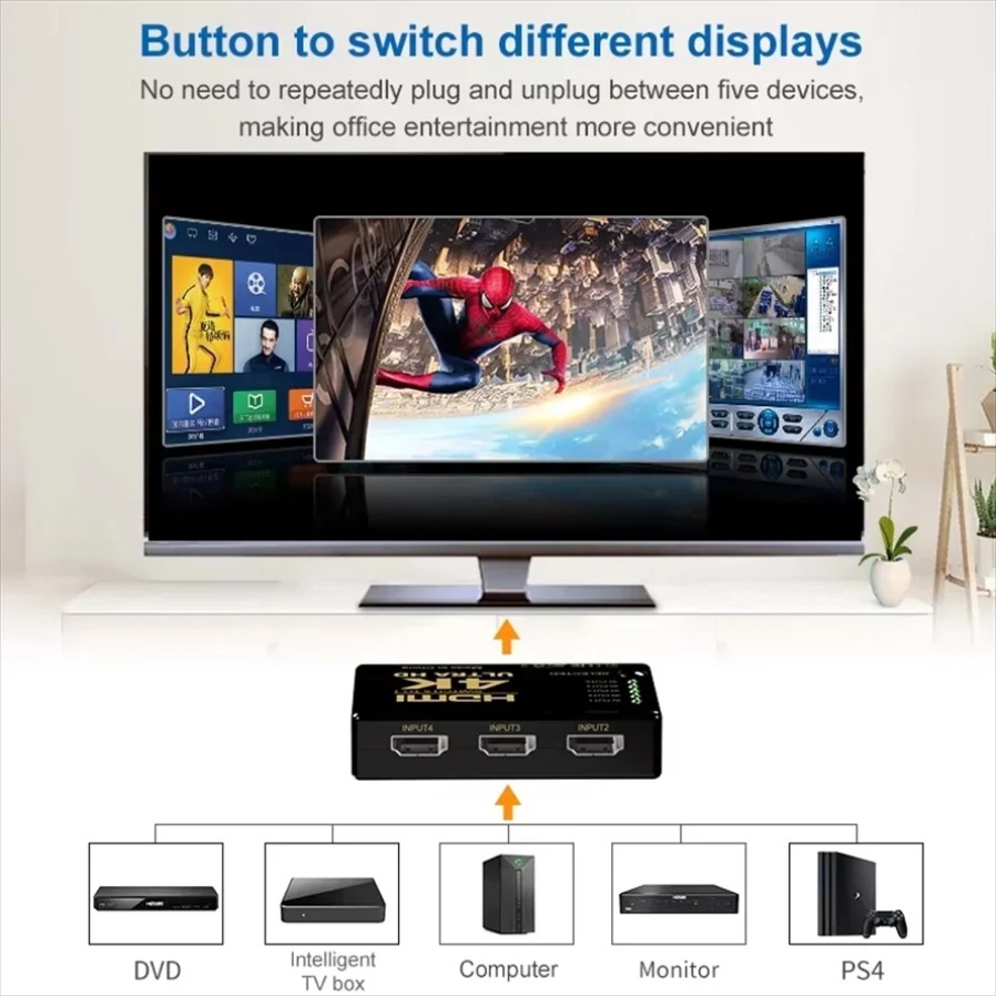 4K HDMI uyumlu Anahtarlayıcı 5 - Esports Gaming Hub incelemesi ve fiyatı