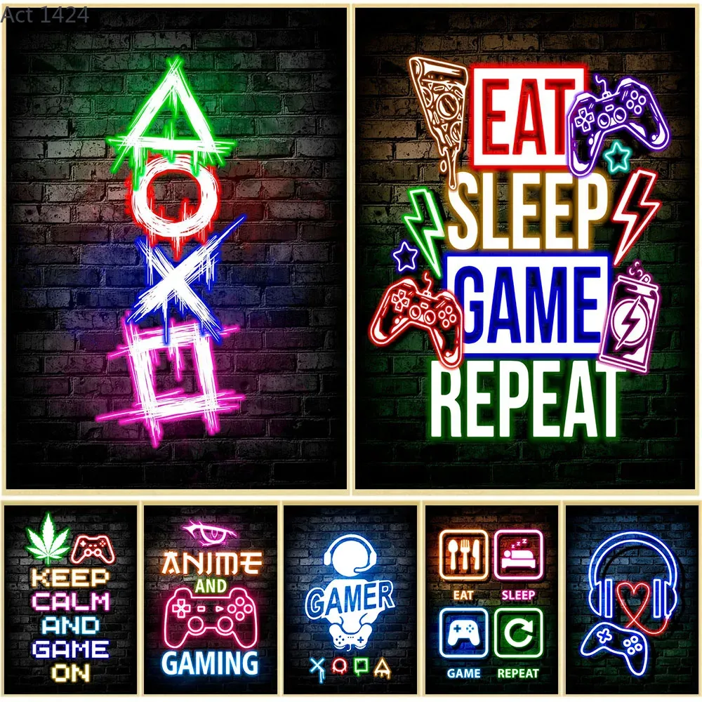Oyun Temalı Neon 