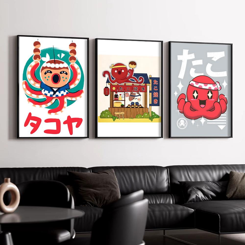 Sevimli Takoyaki Posteri Duvar - Esports Gaming Poster incelemesi ve fiyatı