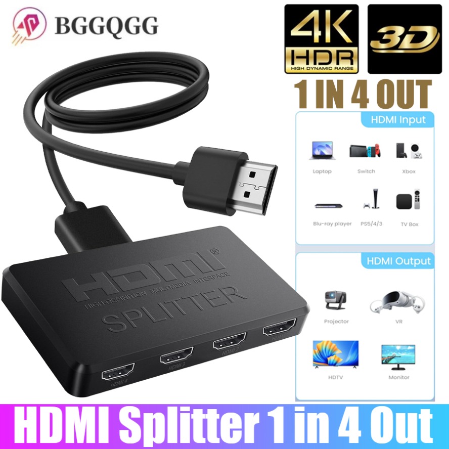 4K HDMI Splitter 1 in 4 Hub Ou - Esports Gaming Hub incelemesi ve fiyatı