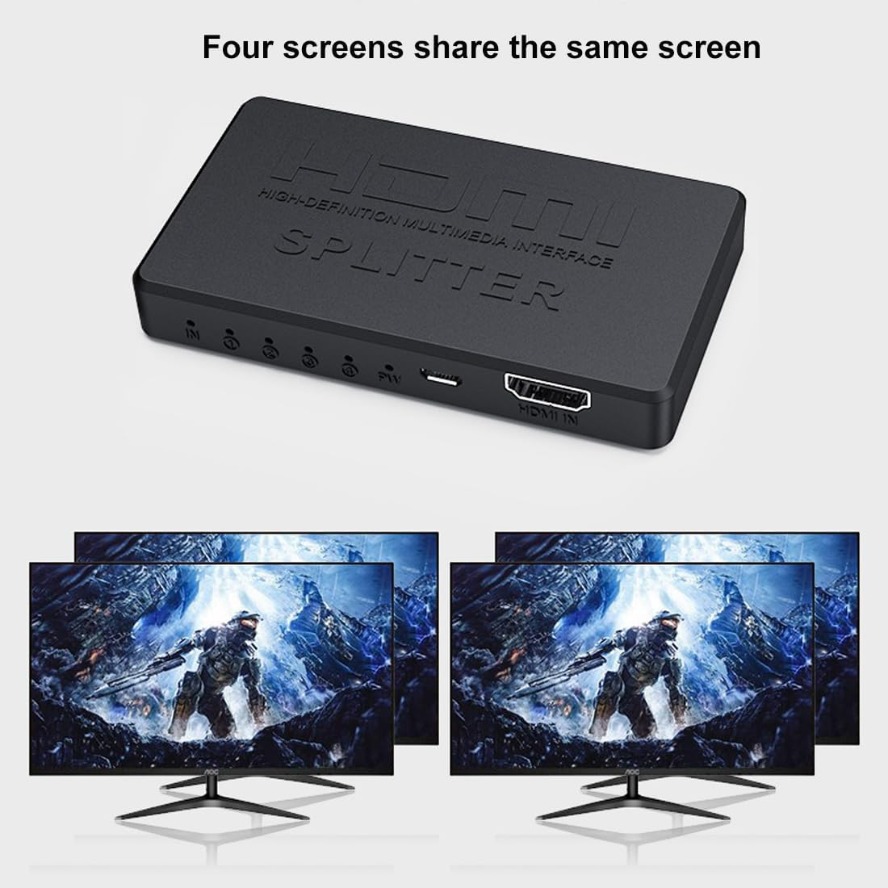 4K HDMI Splitter 1 in 4 Hub Ou - Esports Gaming Hub incelemesi ve fiyatı