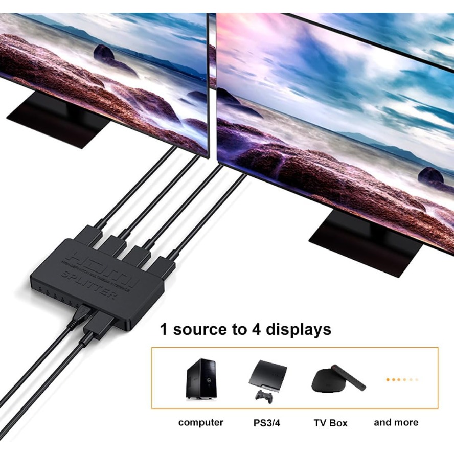 4K HDMI Splitter 1 in 4 Hub Ou - Esports Gaming Hub incelemesi ve fiyatı