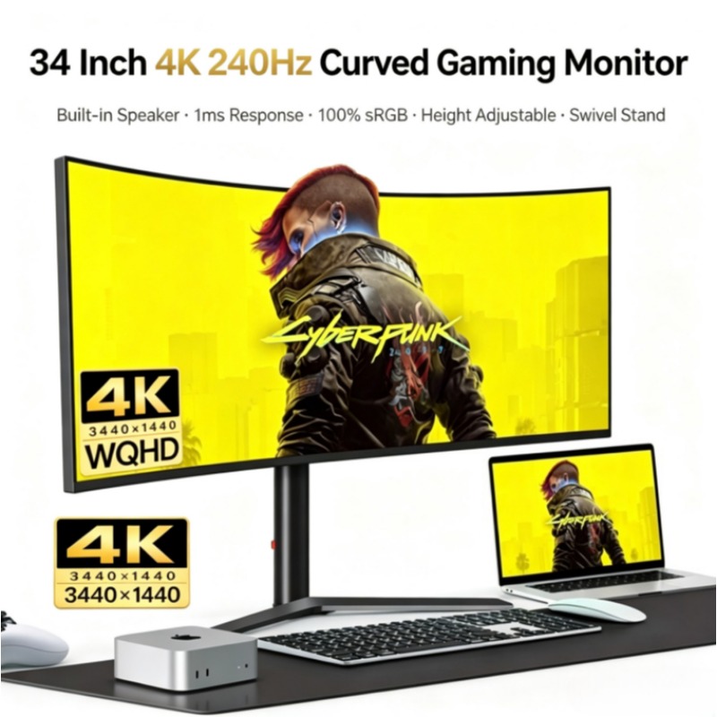 34 inç 4K 165Hz kavisli 21:9HV - Gaming Monitor Curved incelemesi ve fiyatı