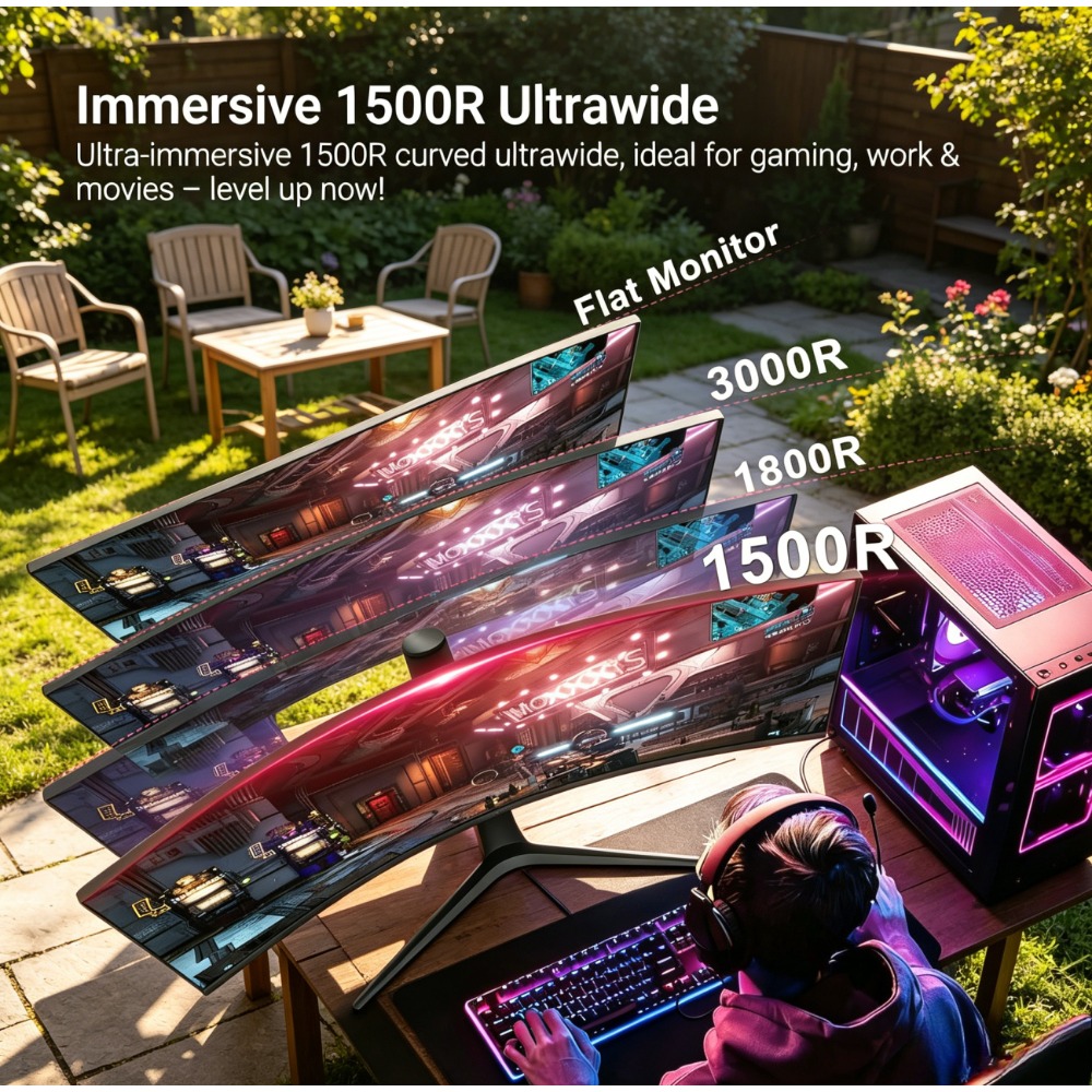 Bahçe 34 İnç Kavisli Oyun Moni - Gaming Monitor Curved incelemesi ve fiyatı